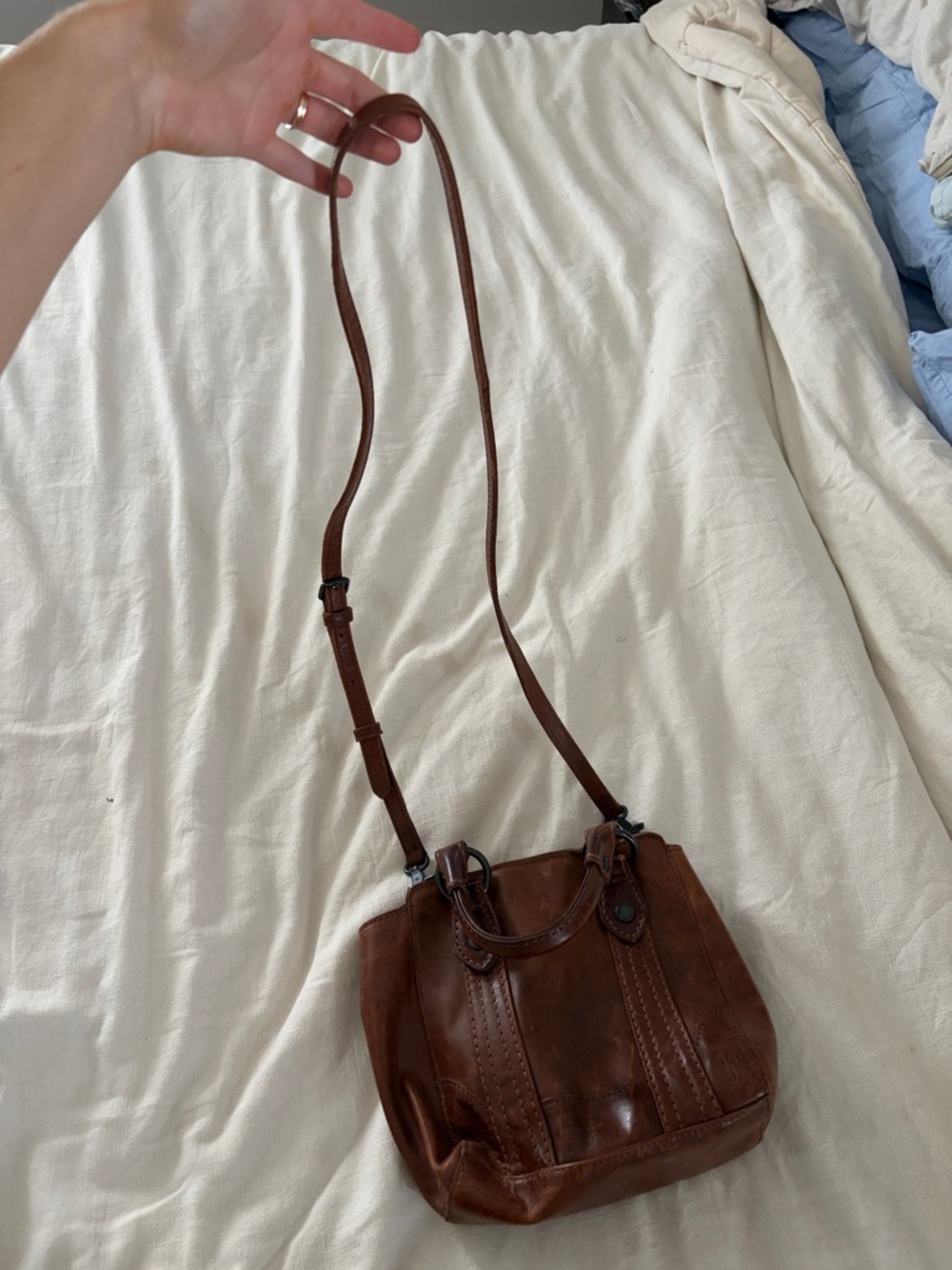Frye Brown Leather Crossbody Bag